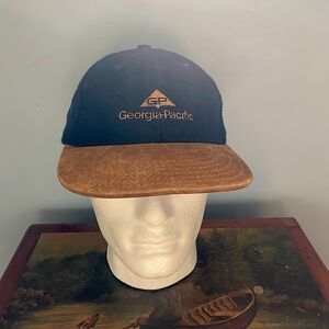 Georgia Pacific Tan & Blue Hat♠️